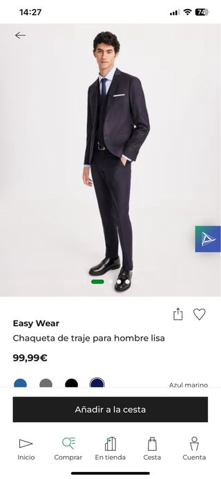 Traje azul marino nuevo