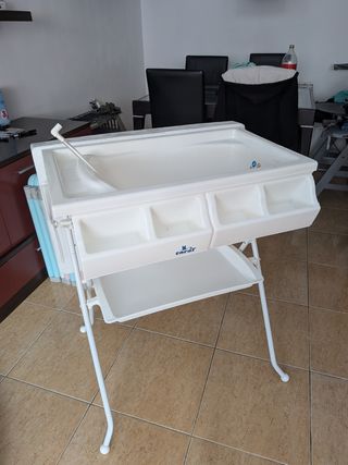 Bañera-cambiador bebé plegable