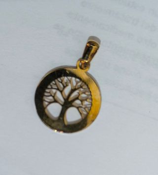 Colgante árbol vida oro circonitas