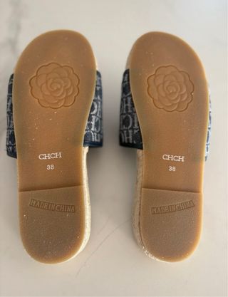 Chanclas Carolina Herrera azules