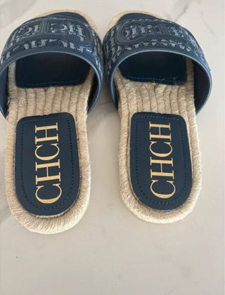 Chanclas Carolina Herrera azules