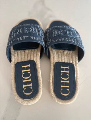 Chanclas Carolina Herrera azules
