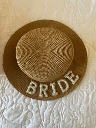 Sombrero novia beige - Boda
