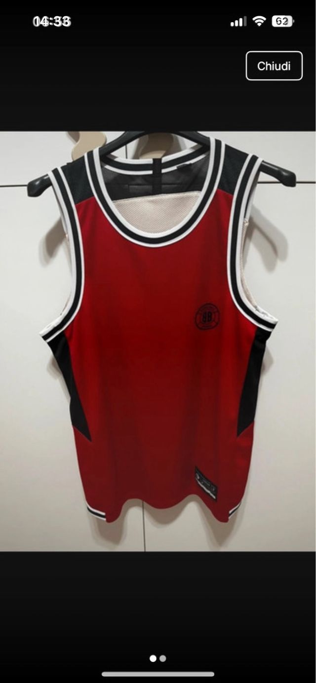 Canotta Basket Rossa&Nera