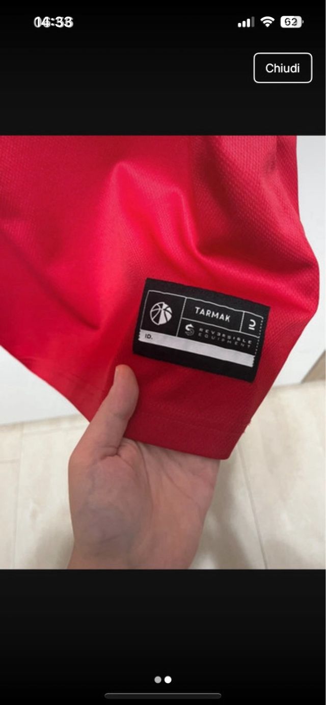 Canotta Basket Rossa&Nera