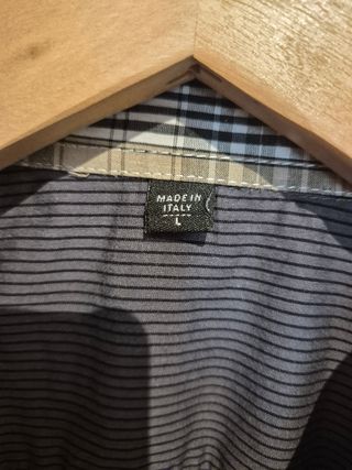 Camicia Grigia a Righe - Made in Italy