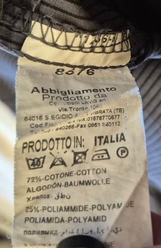 Camicia Grigia a Righe - Made in Italy