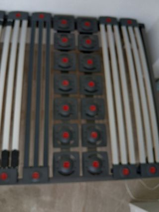 Somier para cama de 90x190 cm - Gris/Blanco