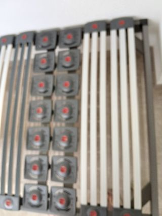 Somier para cama de 90x190 cm - Gris/Blanco