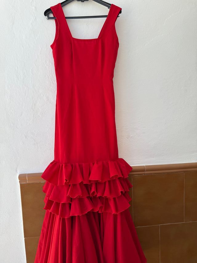 Vestido rojo flamenca T-36