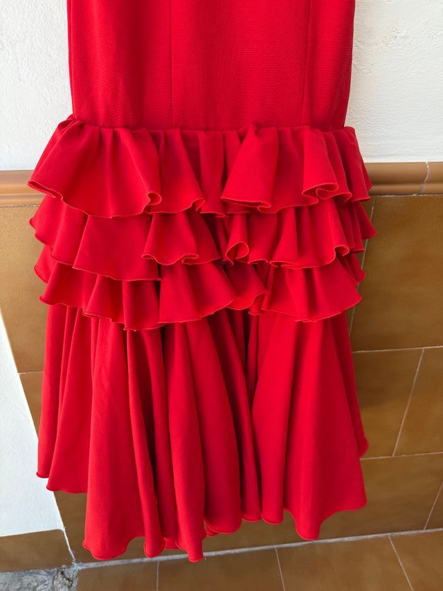 Vestido rojo flamenca T-36