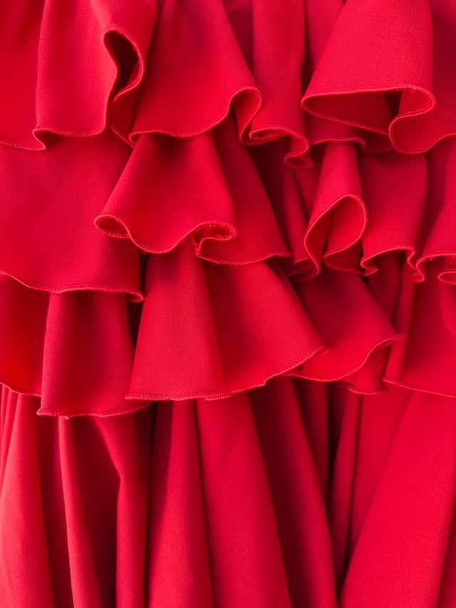 Vestido rojo flamenca T-36