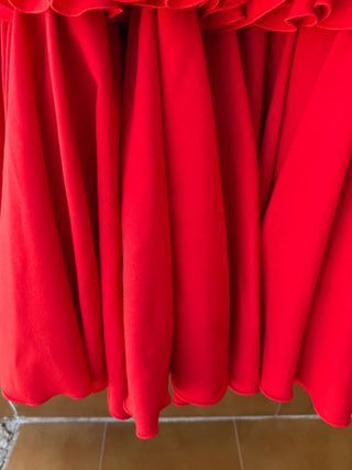 Vestido rojo flamenca T-36