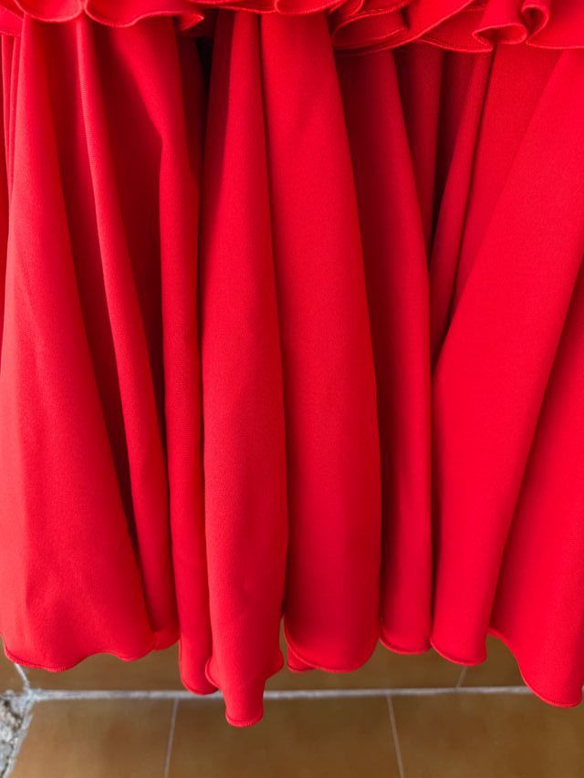 Vestido rojo flamenca T-36