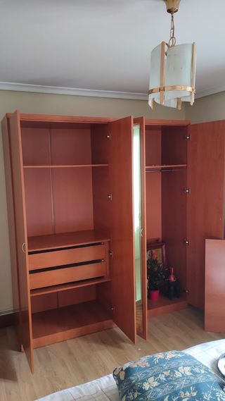 Dormitorio completo amueblado