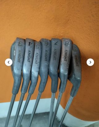 Pack de 2 bolsas de golf usadas con palos y bolas