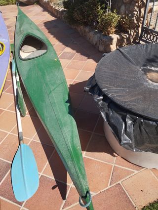 Kayak verde - piragua individual