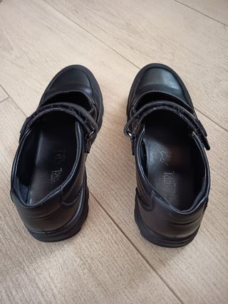 Zapatos colegio niña negros talla 36