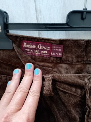 Pantaloni velluto Marlboro Classics marroni