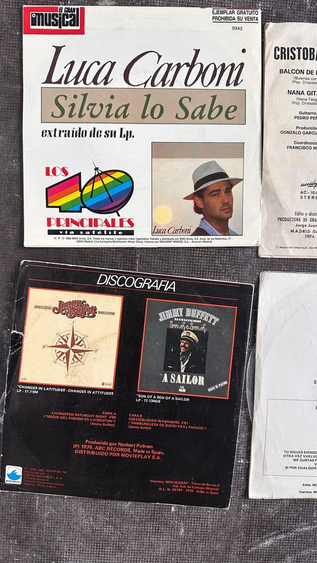 6 Vinilos Singles - Música Variada