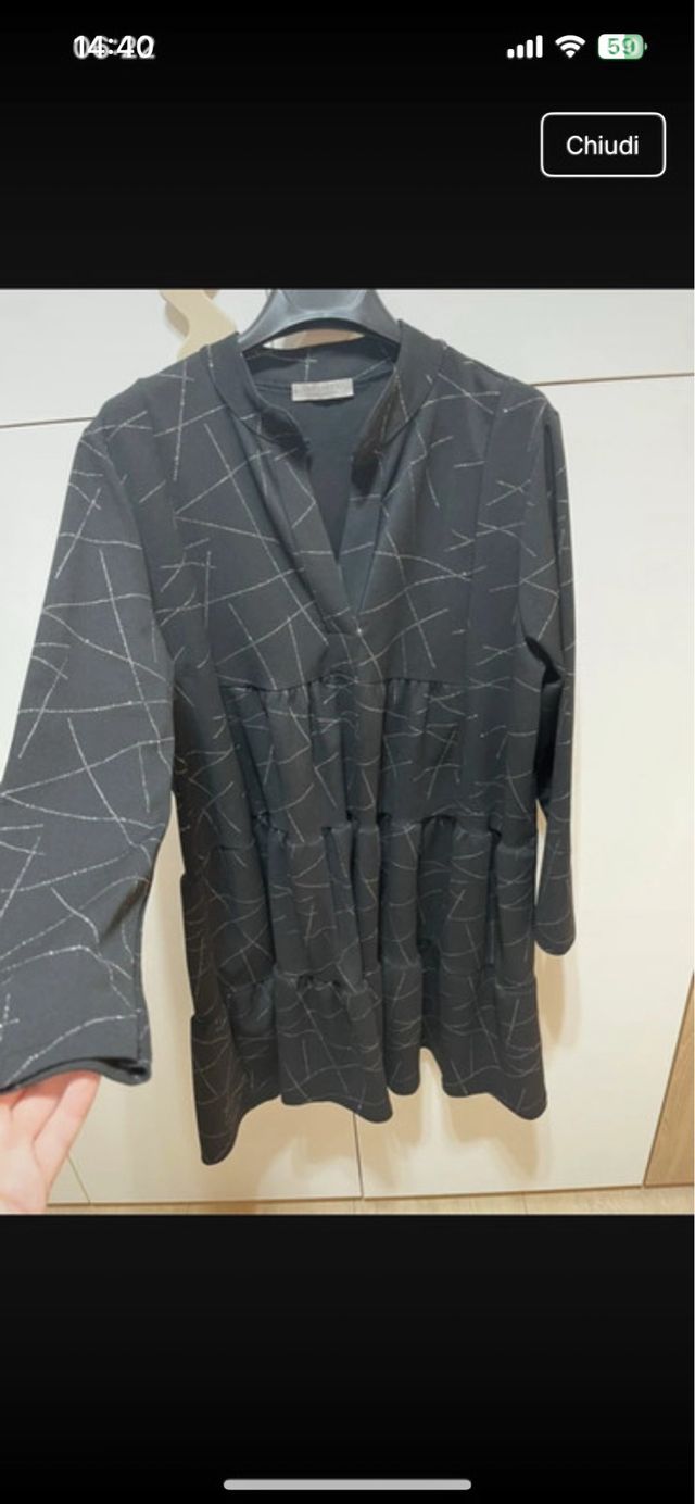 Abito nero - elegante svasato