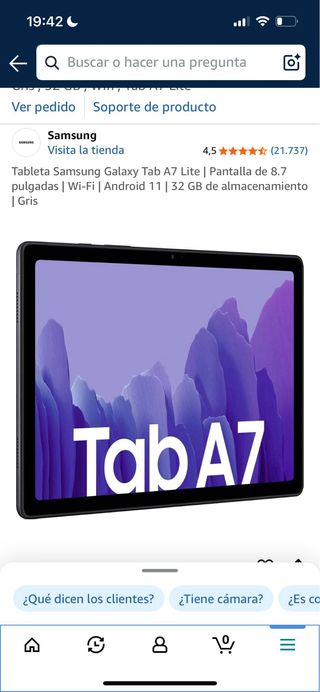 Tablet Samsung Gris