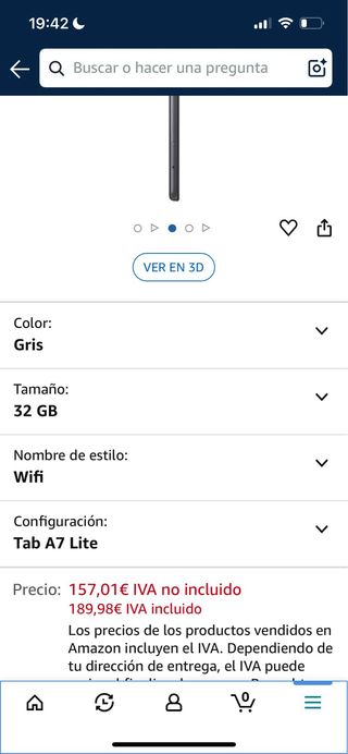 Tablet Samsung Gris