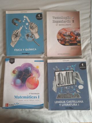 Libros de primero de bachillerato 