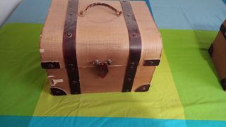 Cajas baúl decorativas (madera)