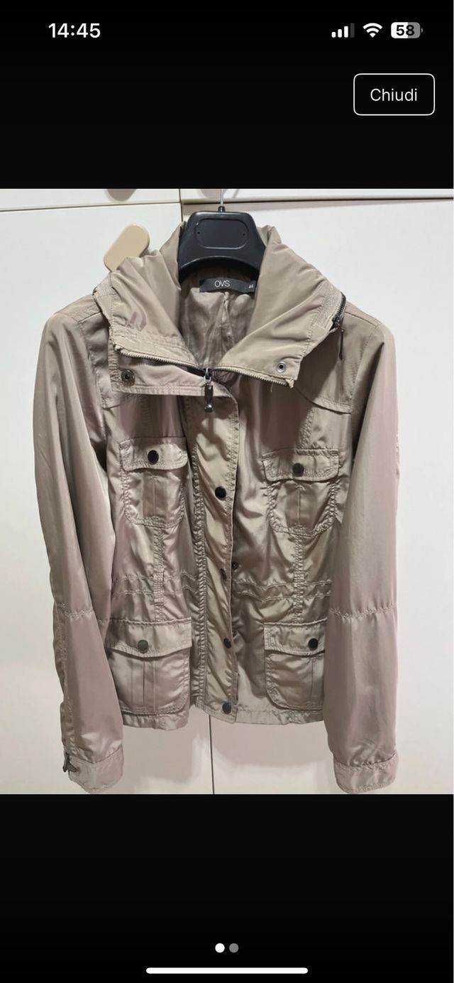 Giubbotto antipioggia OVS beige