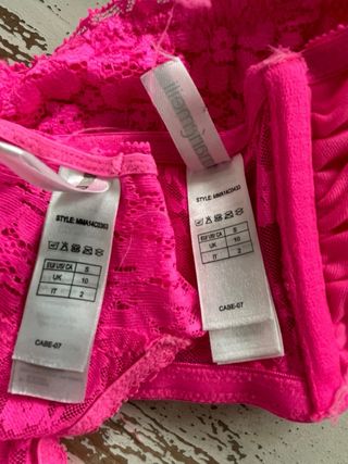 Conjunto lencería rosa MarieMeili