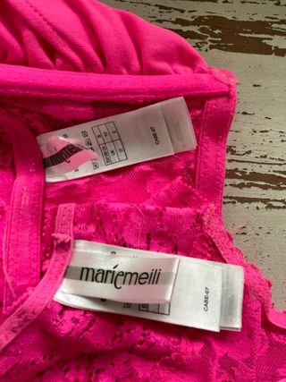 Conjunto lencería rosa MarieMeili
