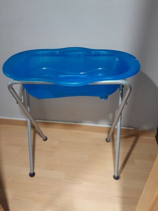 Bañera bebé portátil azul
