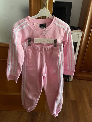 Chándal Adidas niña rosa talla 6