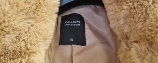 Cappotto ecopelliccia beige tg S