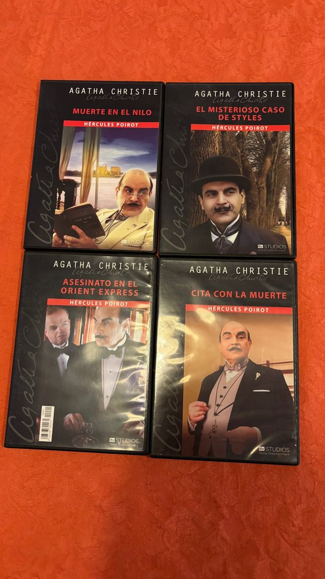 4 DVDs Agatha Christie: Hercule Poirot