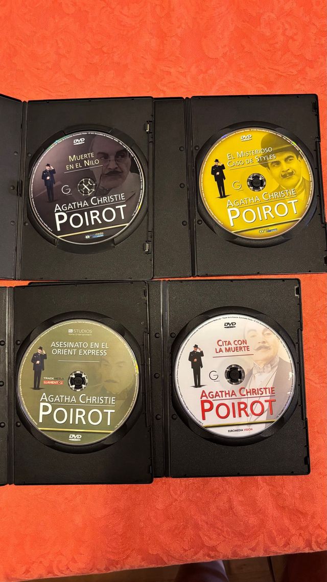 4 DVDs Agatha Christie: Hercule Poirot
