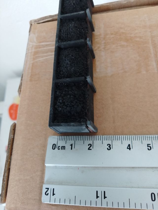 Lote 2 accesorio maqueta escala N carbon