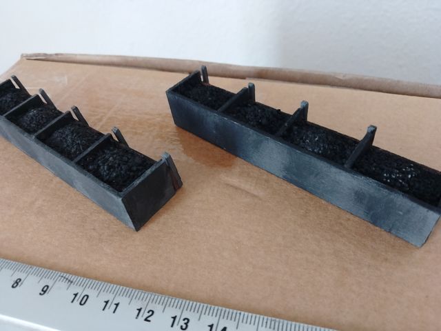 Lote 2 accesorio maqueta escala N carbon