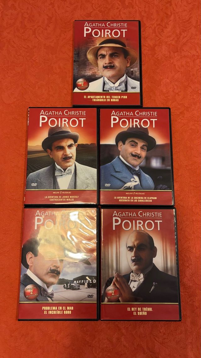 DVDs Agatha Christie Poirot 10 películas
