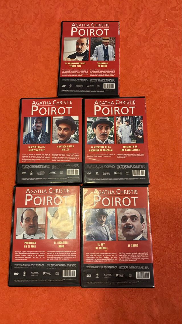 DVDs Agatha Christie Poirot 10 películas