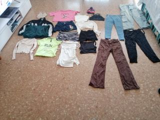 Ropa variada mujer y una chaqueta de hombre 