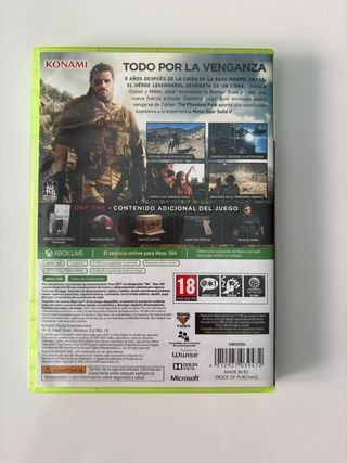 Metal Gear Solid V: The Phantom Pain Xbox 360