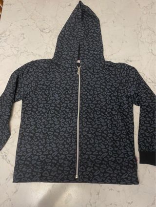 Felpa con cappuccio leopardo Blukids