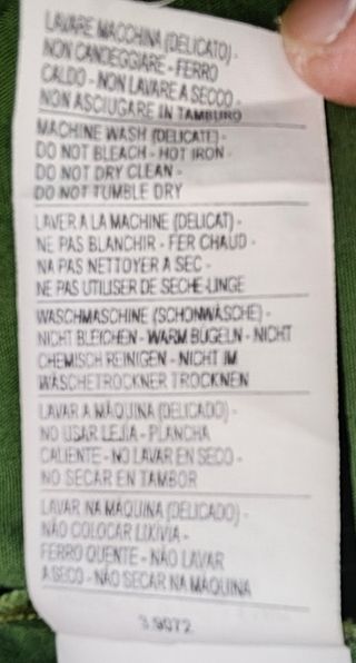 Camisa Benetton verde oliva mujer original