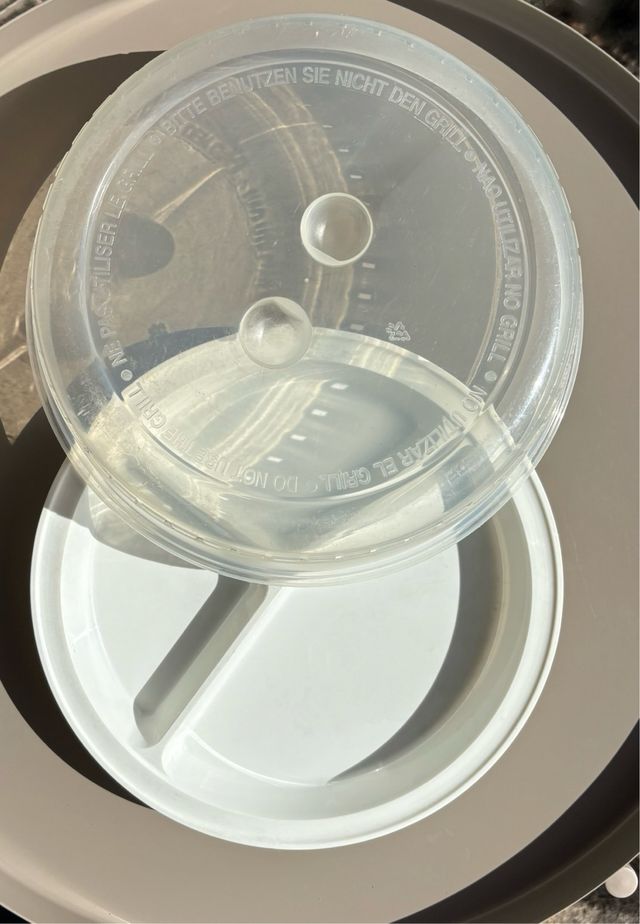 Plato triple para microhondas