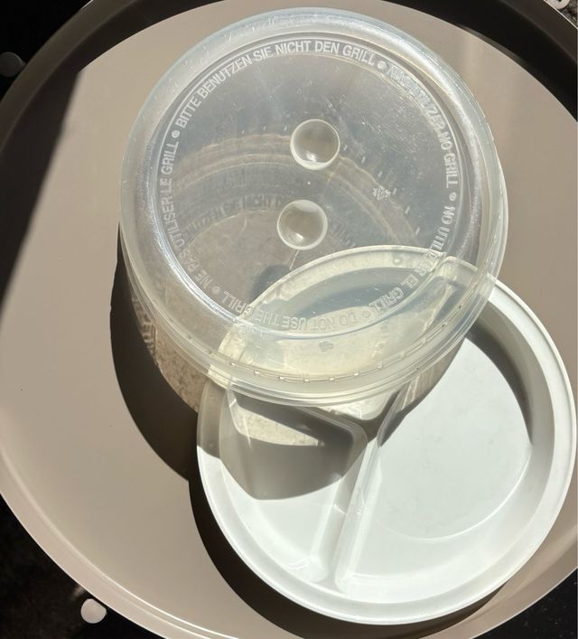 Plato triple para microhondas