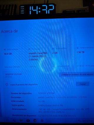 Ordenador de escritorio i7.5960