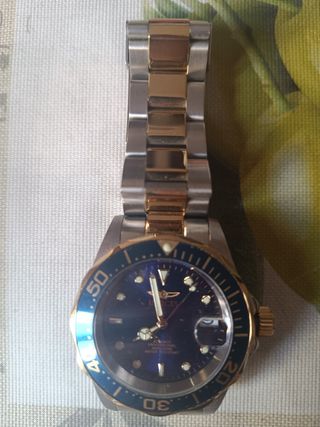 Invicta Reloj - Azul y Dorado