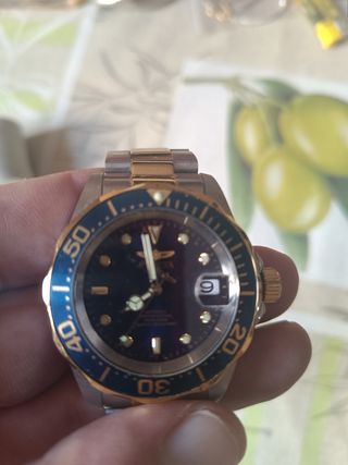 Invicta Reloj - Azul y Dorado